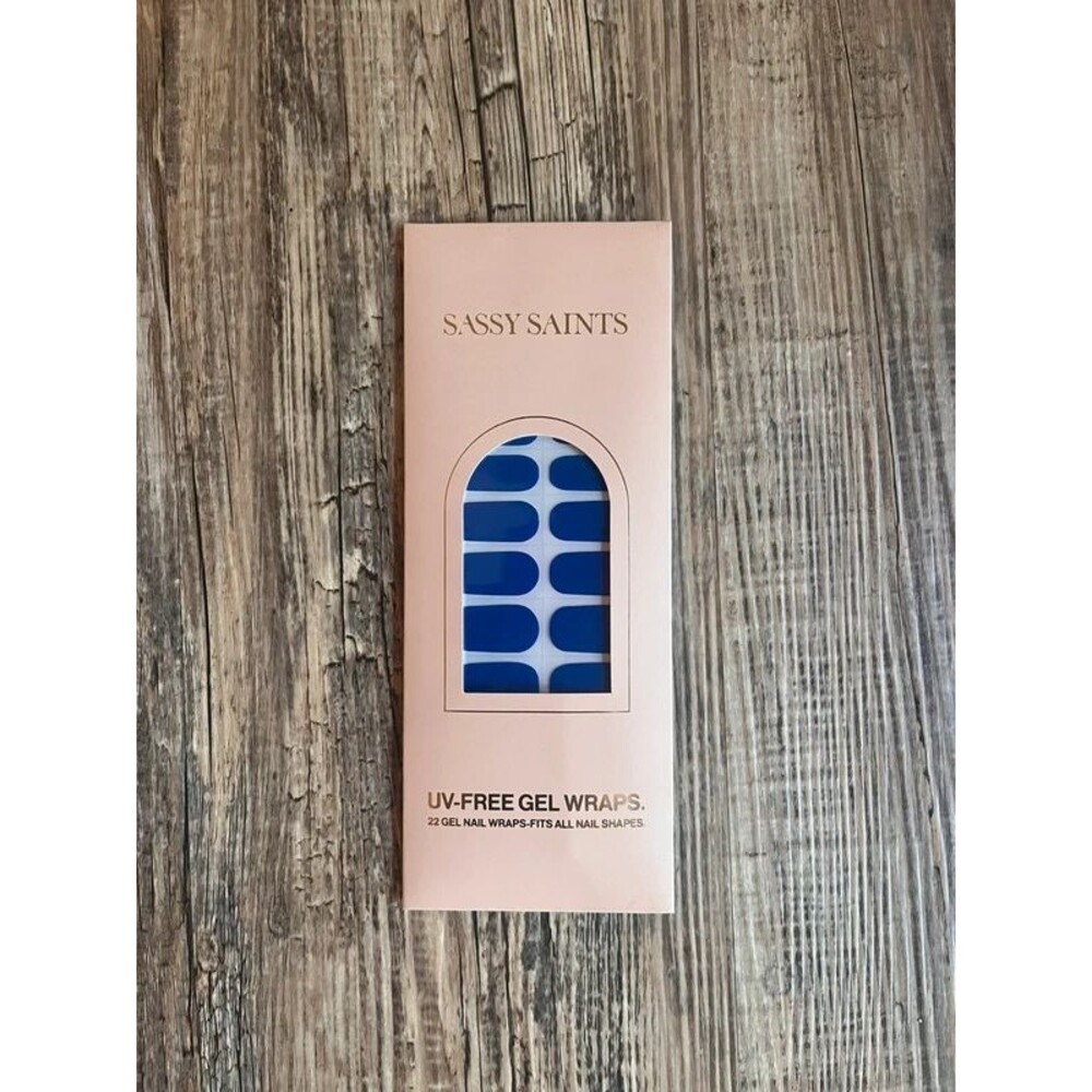 Sassy Saints gel wraps royal blue
